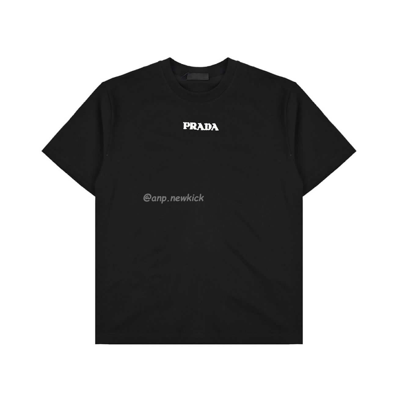 Prada 24ss 3d Toothbrush Embroidered Short Sleeves T Shirt (7) - newkick.app